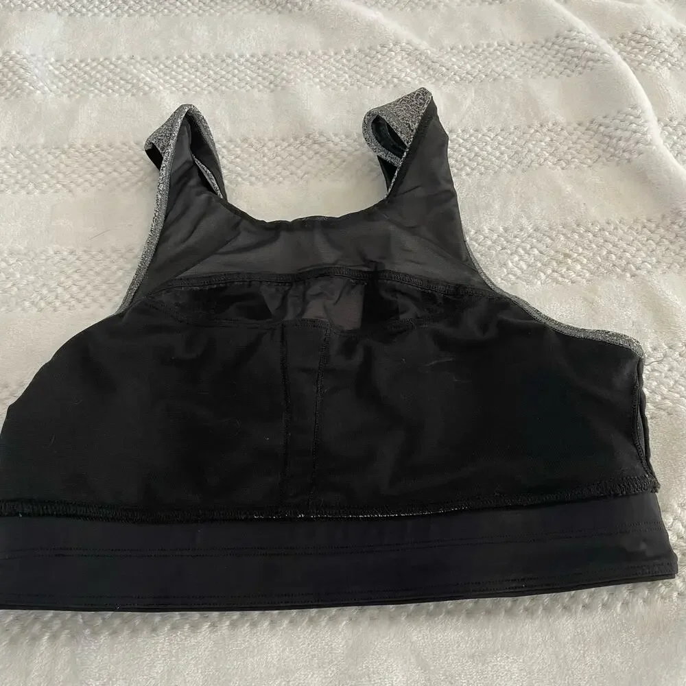 Lululemon Open Front Patterned Sports Bra Size 6